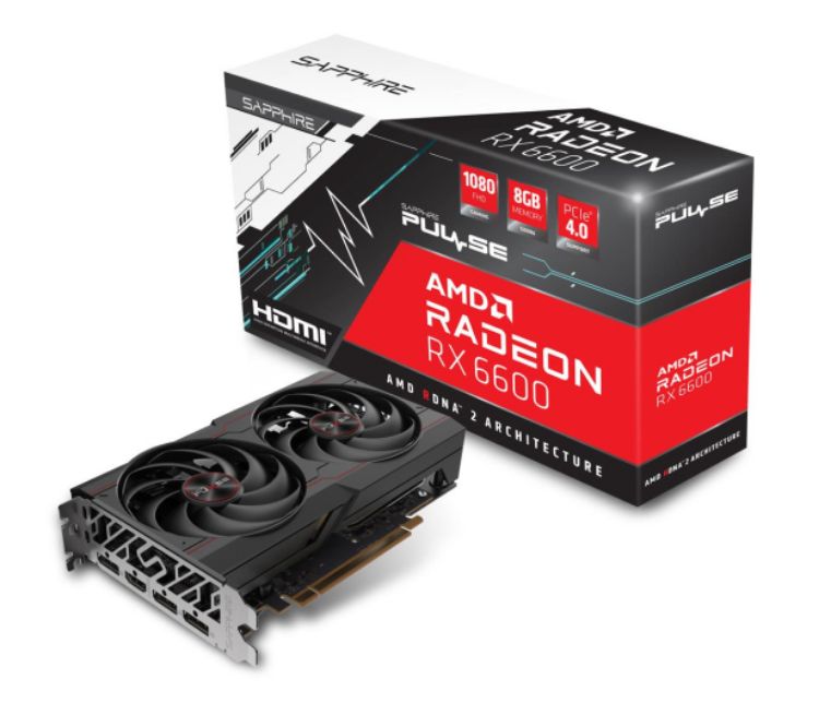 Picture of Sapphire Radeon RX 6600 GAMING Pulse 8GB GDDR6 