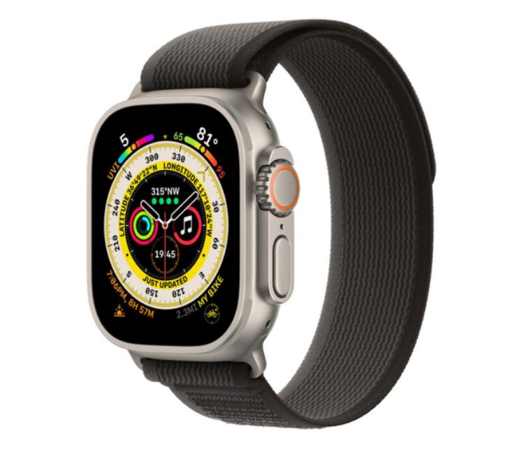 Picture of Apple Watch Ultra Titanium/Black Gray Trail Loop S/M LTE
