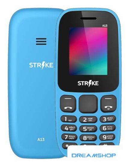 Изображение Смартфон Кнопочный телефон Strike A13 (голубой)