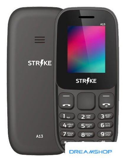 Изображение Смартфон Кнопочный телефон Strike A13 (черный)
