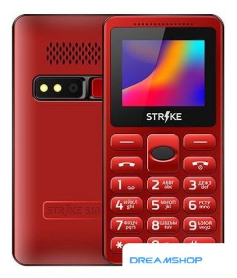 Изображение Смартфон Кнопочный телефон Strike S10 (красный)