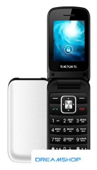 Изображение Смартфон Кнопочный телефон TeXet TM-422 (белый)