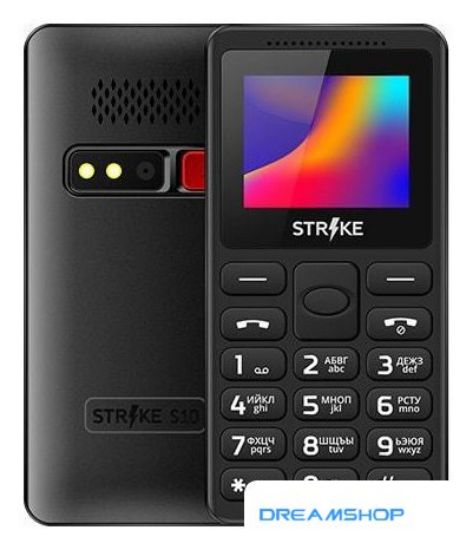 Изображение Смартфон Кнопочный телефон Strike S10 (черный)