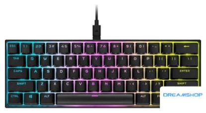 Изображение Клавиатура Corsair K65 RGB Mini 60% (Cherry MX Speed, нет кириллицы)